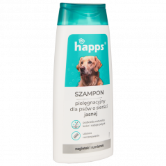 Szampon pielęgnacyjny dla psów o sierści jasnej Happs 200 ml