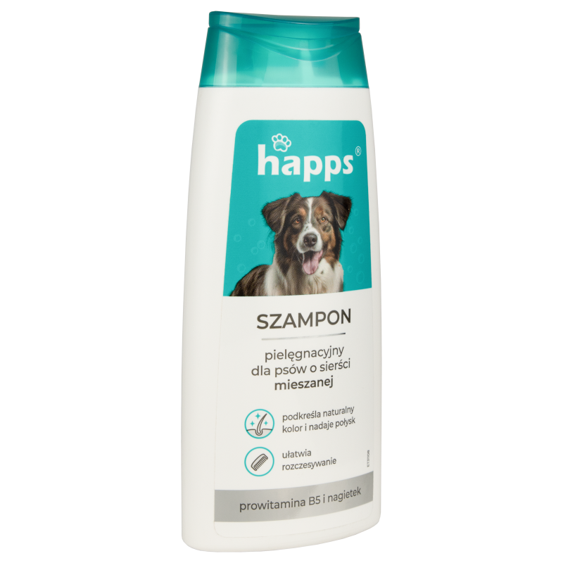 Szampon pielęgnacyjny dla psów o sierści mieszanej Happs 200 ml