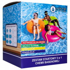 Zestaw startowy chemii basenowej 5w1 NTCE