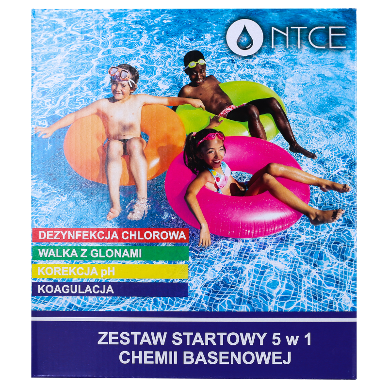 Zestaw startowy chemii basenowej 5w1 NTCE