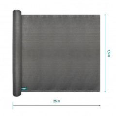 Siatka cieniująca Sillar 1,5x25m, 140 g/m², 90% zacienienia