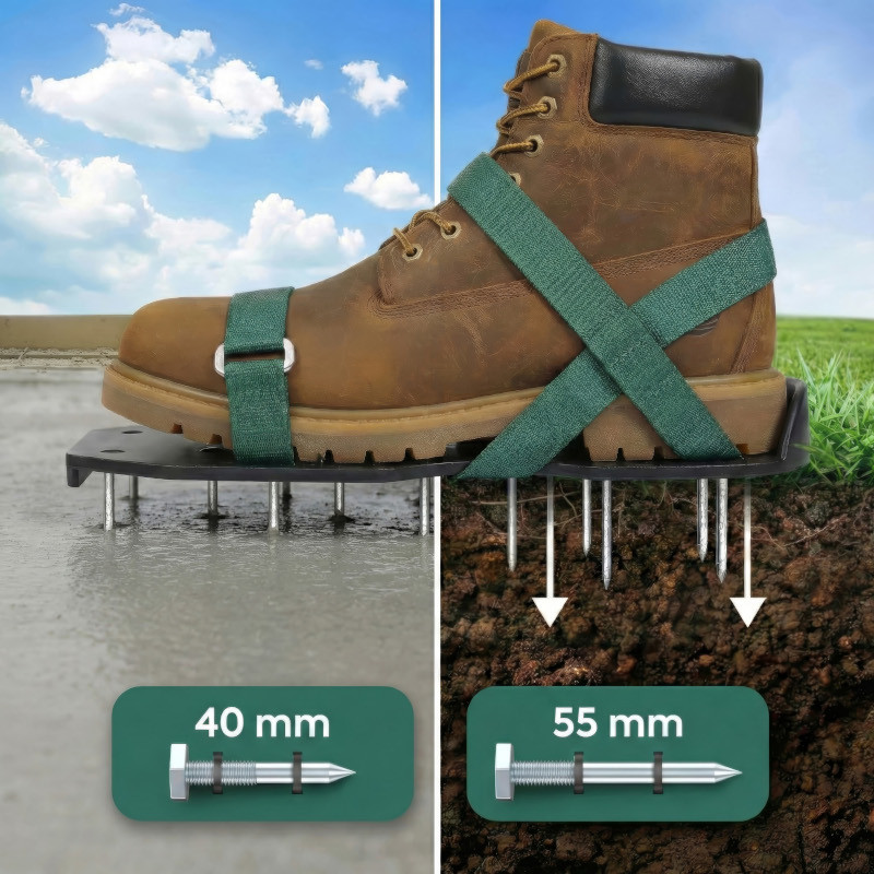 Aerator ogrodowy Sillar - nakładki na buty z kolcami 2w1