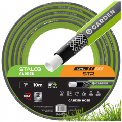 Wąż ogrodowy STR 1″ 10 m, 4-warstwowy - STALCO GARDEN