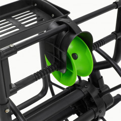 Zwijacz do węża ogrodowego XTR STALCO GARDEN metalowy stalowy 1/2” 5/8” 3/4” – zwijak na wąż z korbą