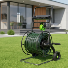 Wózek metalowy do węża na kołach Stalco Garden XTR