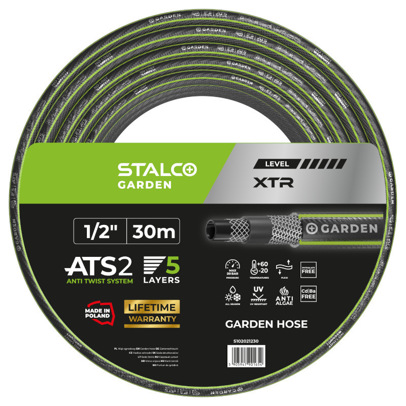 Wąż ogrodowy ATS EXP STALCO GARDEN 1/2″ 20 m – 4-warstwowy