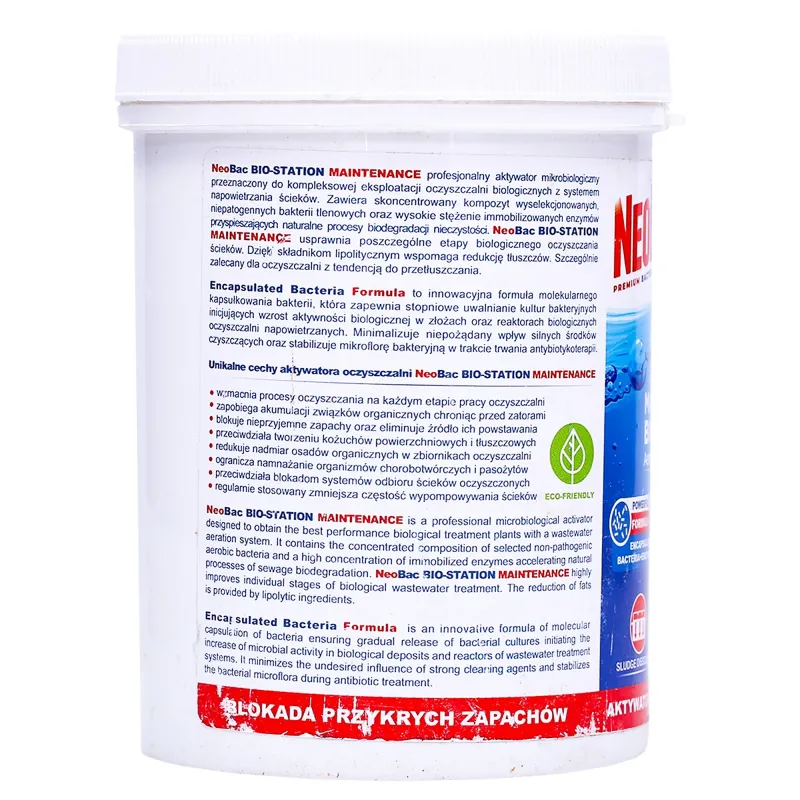 Aktywator/ bakterie do oczyszczalni biologicznych NeoBac Bio-Station 1 kg