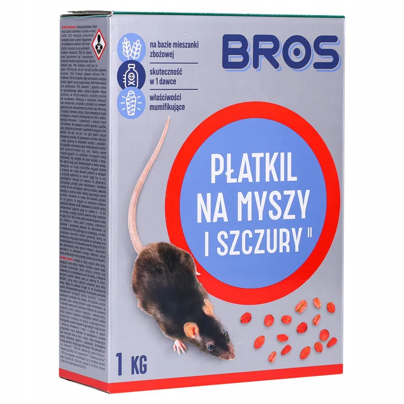 Płatki trutka na gryzonie Bros 1 kg