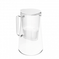 Dzbanek filtrujący szklany Aquafloow Maxi White 3l