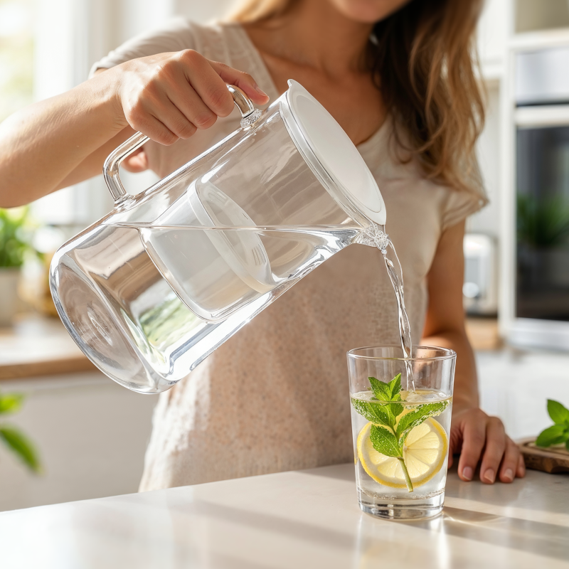 Dzbanek filtrujący szklany Aquafloow MaxiGlass 3l Dzbanek filtrujący szklany Aquafloow MaxiGlass 3l