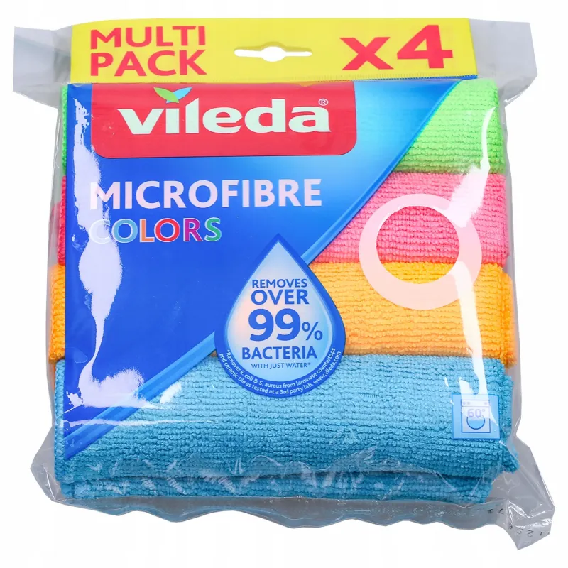 Miotła mikrofibra Vileda Microfibre Colors - 4 sztuki