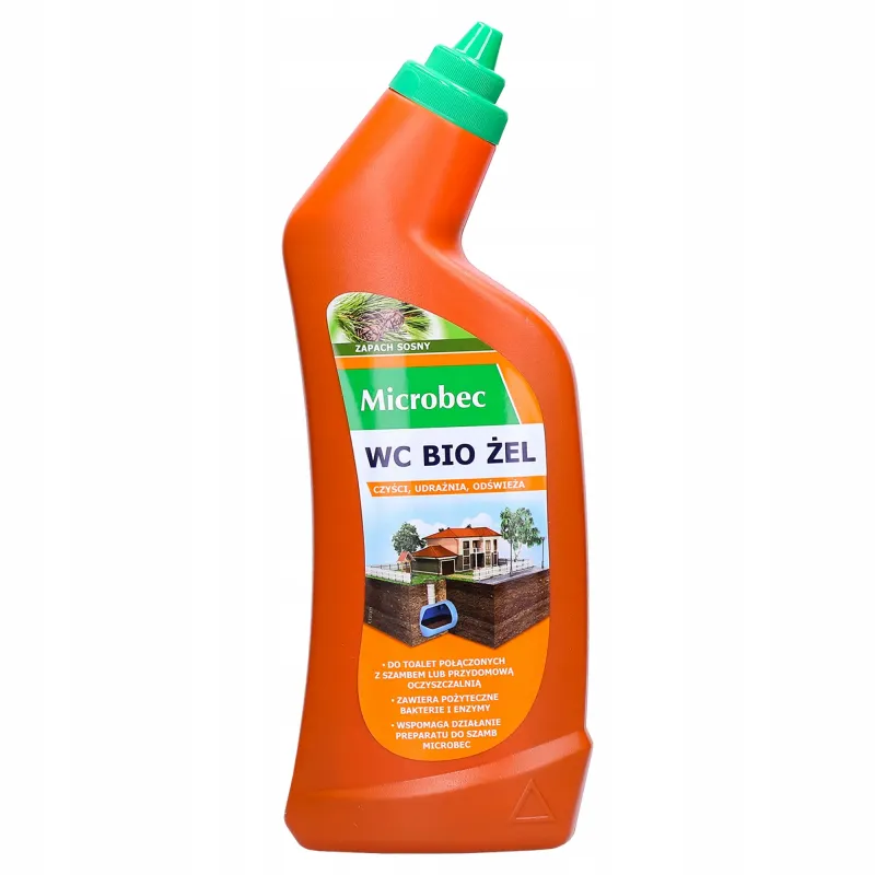 WC Bio żel Microbec do toalet połączonych z szambem Bros, zapach sosny 750 ml