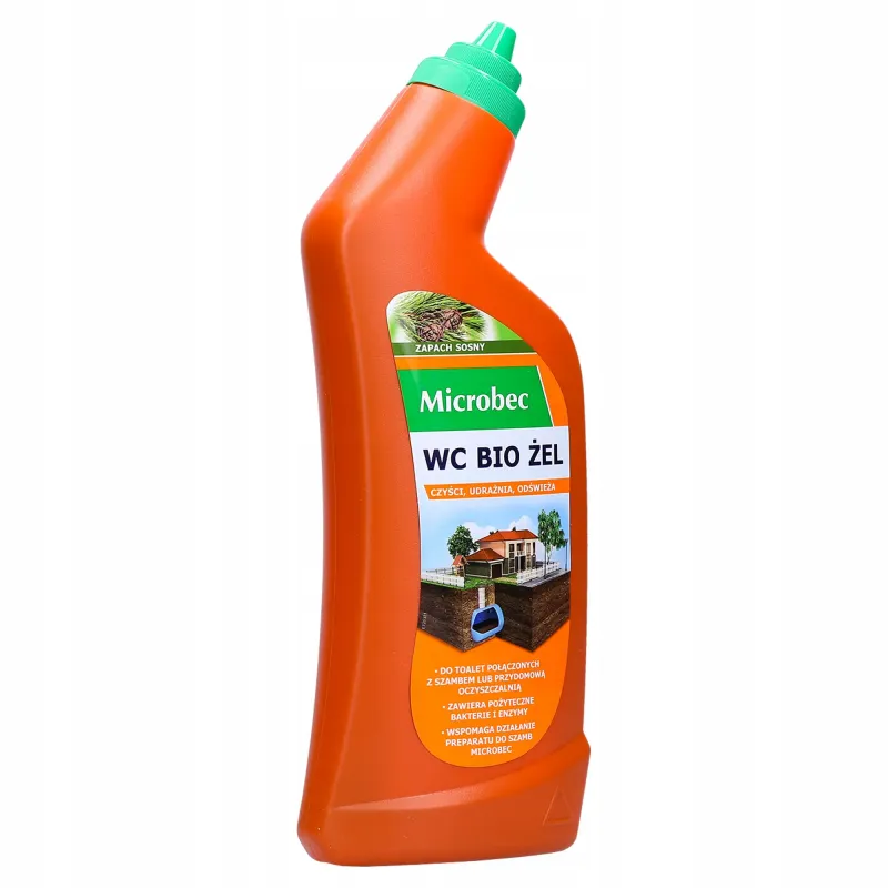 WC Bio żel Microbec do toalet połączonych z szambem Bros, zapach sosny 750 ml