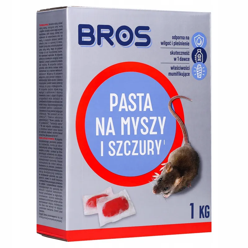 Trutka na myszy i szczury w paście 1 kg