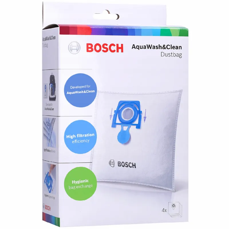 Worek tekstylny do odkurzacza Bosch BBZWD4BAG Aqua Wash & Clean 4 szt.