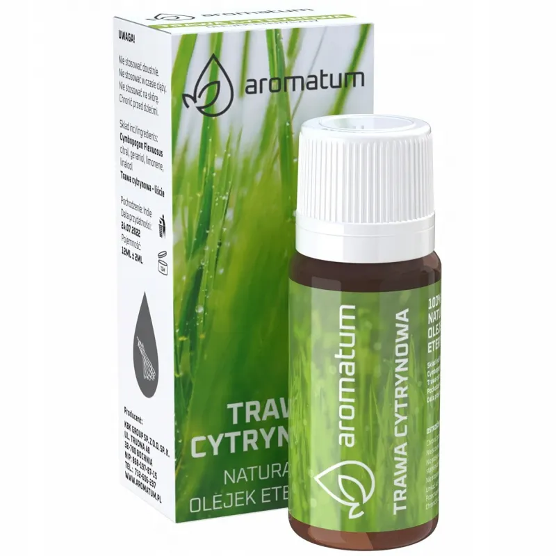 Naturalny olejek trawa cytrynowa Aromatum 12 ml