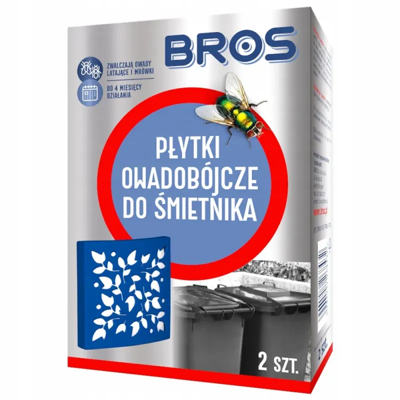 Płytki Bros do śmietnika na owady