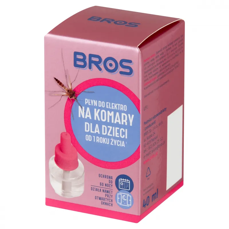 Płyn do elektro na komary dla dzieci od 1 roku życia Bros 40 ml