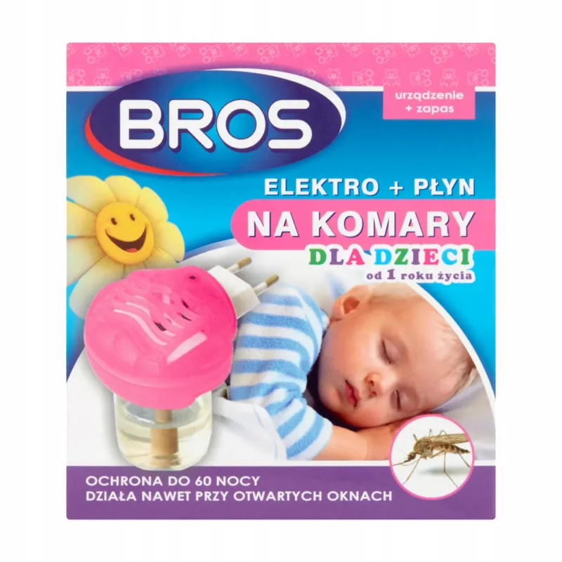 Elektro + płyn na komary dla dzieci od 1 roku życia Bros 40 ml