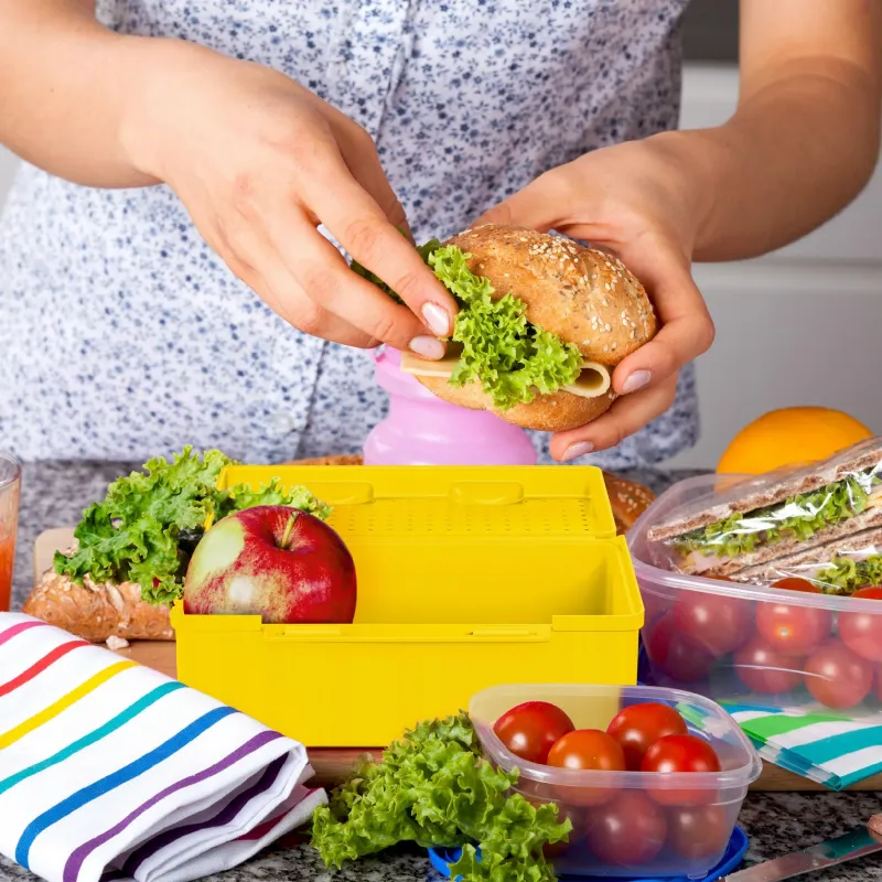 Lunch box dla dzieci Wessper Til Til żółty 1,27 l