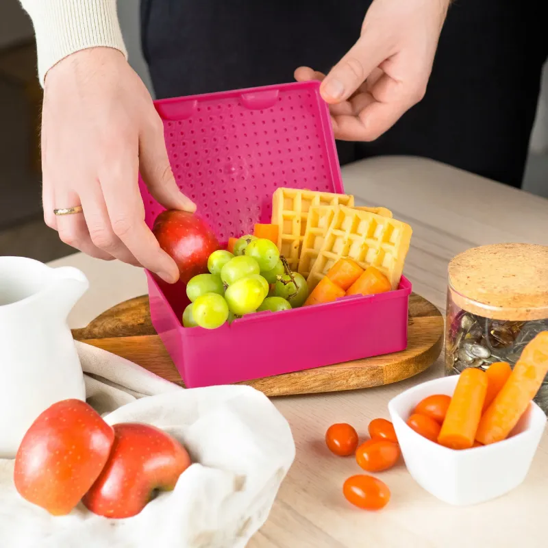 Lunch box dla dzieci Wessper Til Til różowy 1,27 l