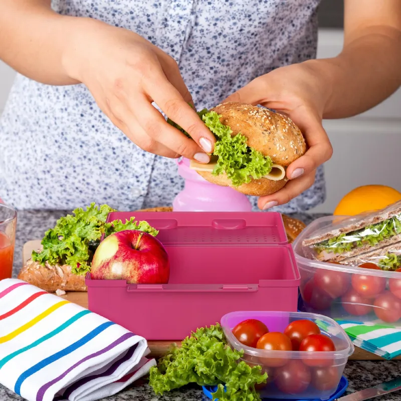 Lunch box dla dzieci Wessper Til Til różowy 1,27 l