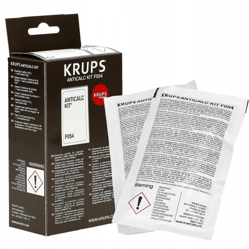 Odkamieniacz do ekspresu Krups Anticalc Kit 2 x 40 g + test twardości wody