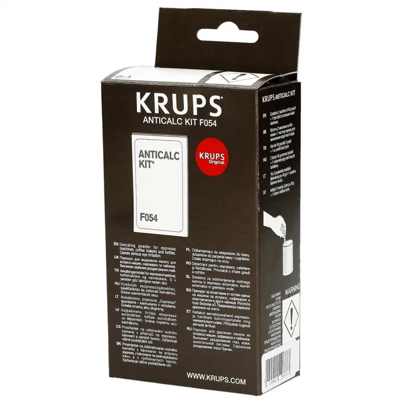 Odkamieniacz do ekspresu Krups Anticalc Kit 2 x 40 g + test twardości wody