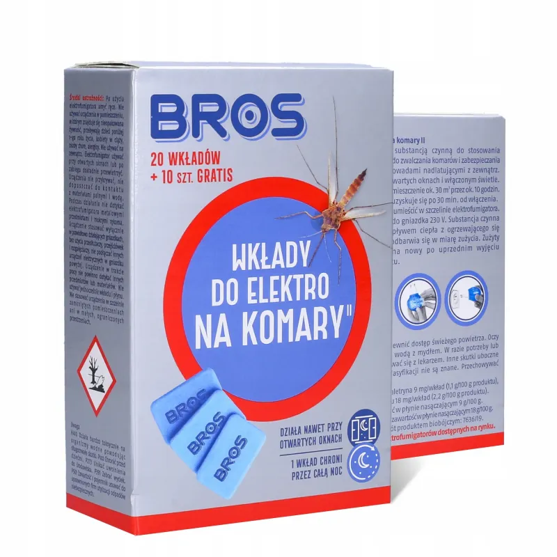 Wkłady do elektro na komary Bros 30 szt.