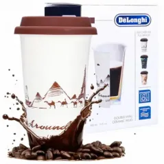 Termiczny kubek DeLonghi HandMade 300 ml z pokrywką silikonową