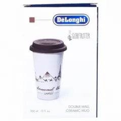  Kubek termoizolacyjny DeLonghi HandMade 300 ml z silikonową pokrywką