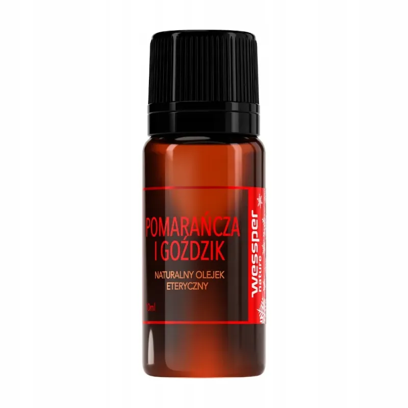 Naturalny olejek eteryczny pomarańcza i goździk Wessper 10 ml