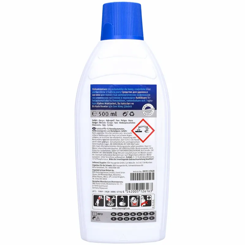 Odkamieniacz do ekspresu Bosch / Siemens 311968 00311680 / 00311138 500 ml