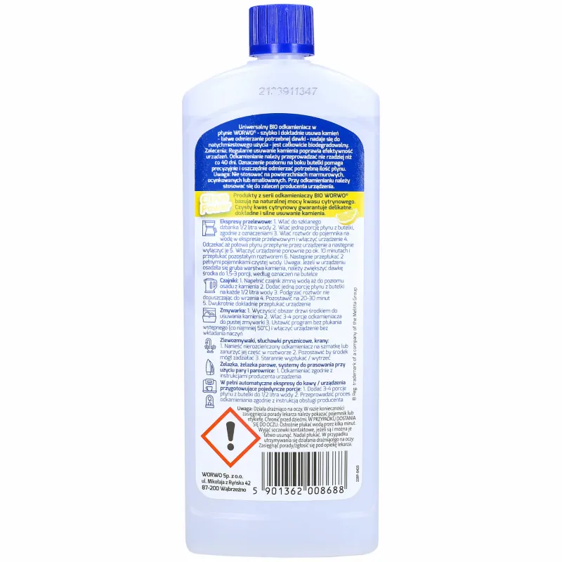 Odkamieniacz uniwersalny Worwo Bio-Liquid 250 ml