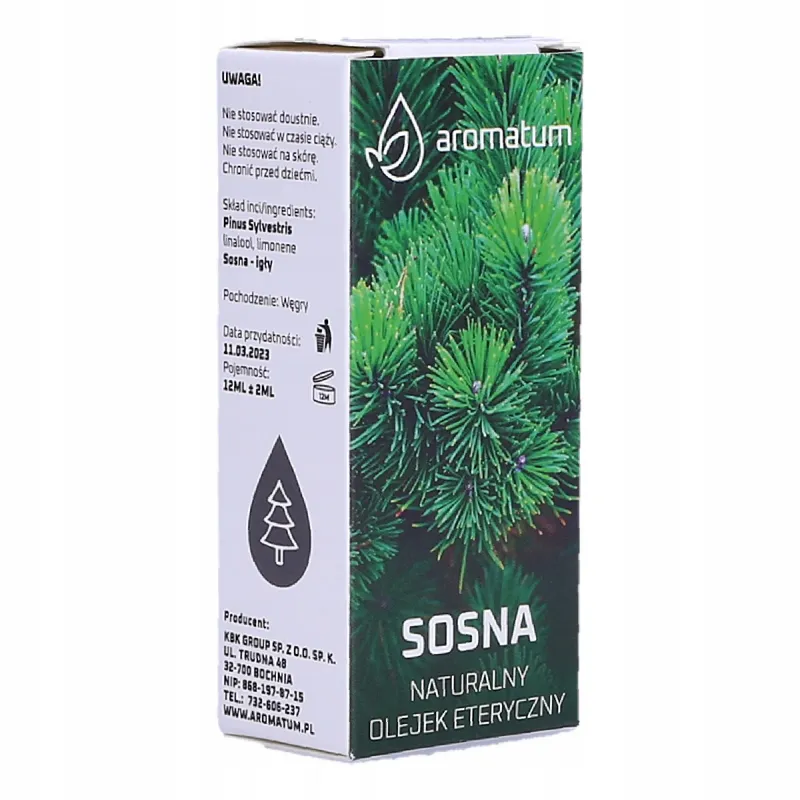 Naturalny olejek eteryczny sosna Aromatum 12 ml