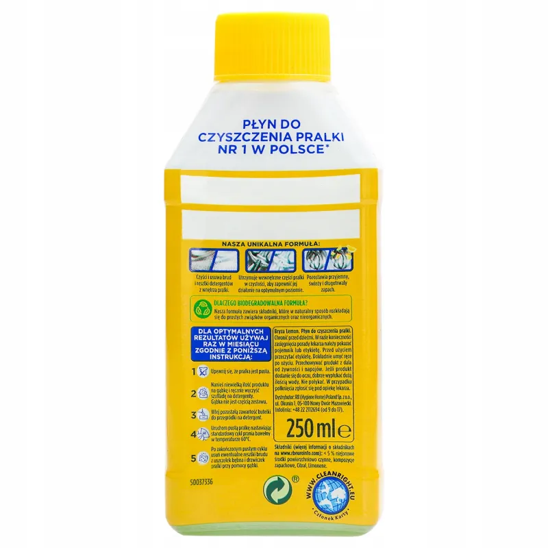 Płyn do czyszczenia pralki Bryza Lemon 250 ml