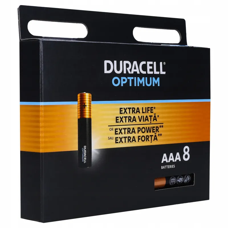 Baterie alkaliczne Duracell Optium AAA/LR3 R3 MX2400 8 szt.