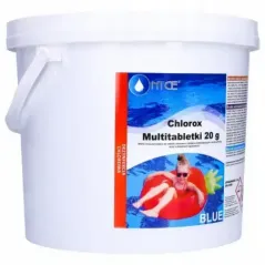 Błękitne tabletki chlorowe do dezynfekcji wody basenowej 20g - 3kg