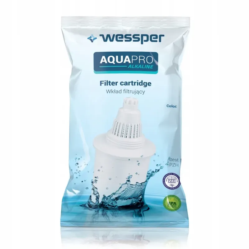 Wkład filtrujący Wessper AquaPro Alkaline do dzbanka, alkaliczny