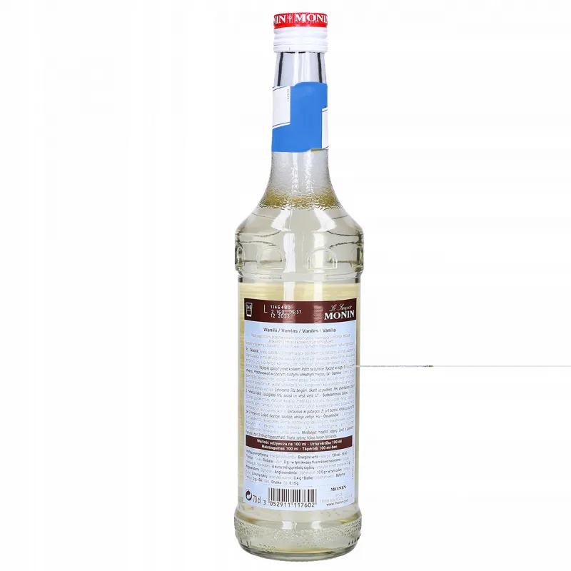 Syrop Monin Vanilla o smaku waniliowym, bez cukru 700 ml