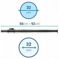  Rura teleskopowa 32 mm do odkurzaczy