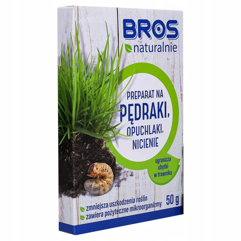 Preparat na pędraki, opuchlaki, nicienie Bros Naturalnie 50 g