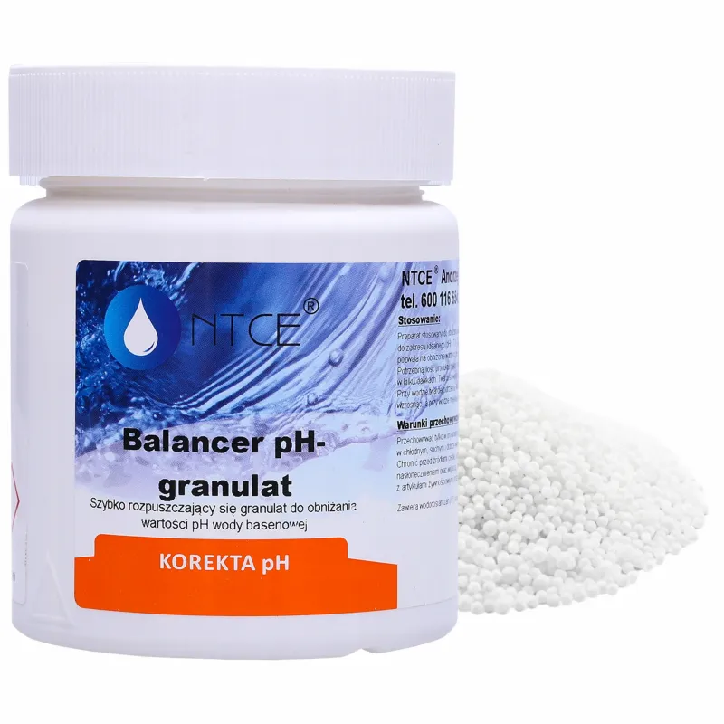 Balancer pH minus - granulat obniżający wartości pH wody basenowej NTCE 750 g