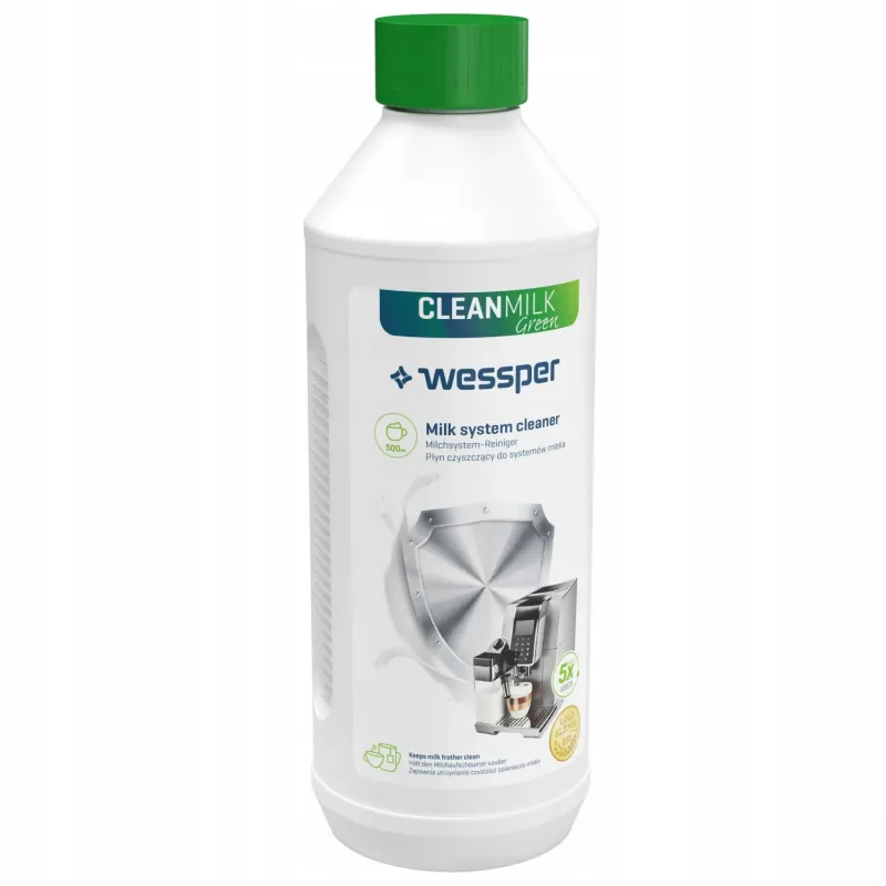 Płyn czyszczący do systemów mleka Wessper CleanMilk Green do ekspresu 500 ml