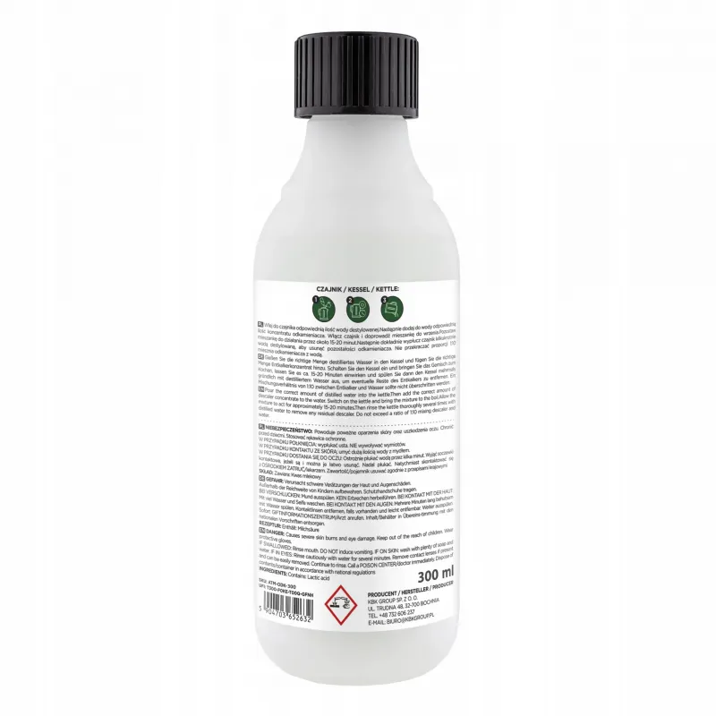 Uniwersalny, naturalny odkamieniacz Aromatum do ekspresu, czajnika, żelazka 300 ml