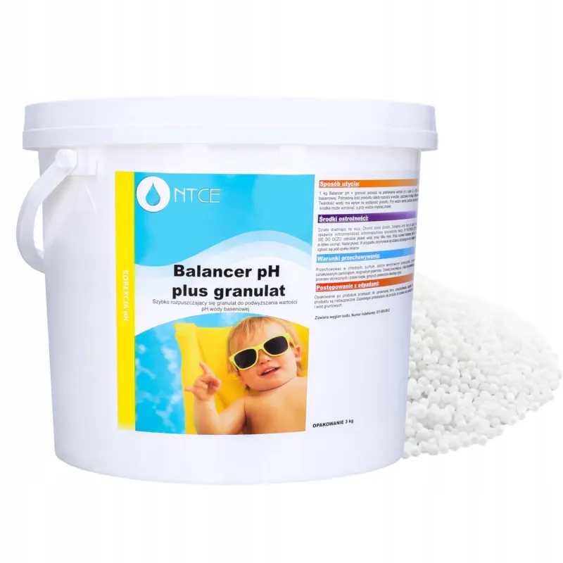 Balancer pH plus - granulat podwyższający wartości pH wody basenowej NTCE 3 kg