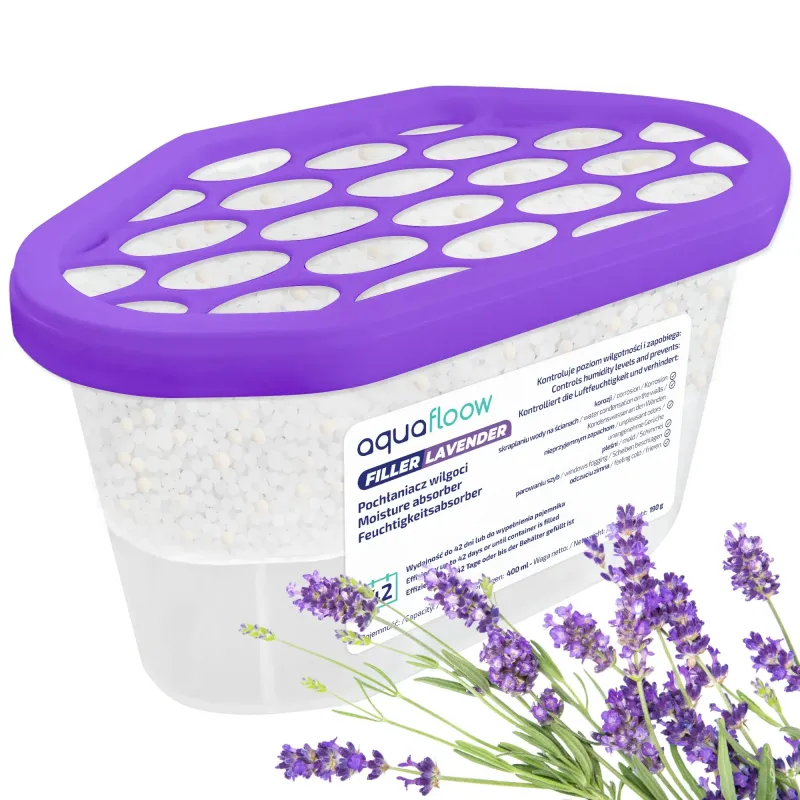 Pochłaniacz wilgoci Aquafloow Filler Lavender o zapachu lawendy 400 ml