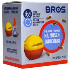 Pułapka z płynem na muszki owocówki Bros