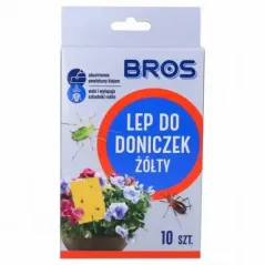  Żółty lep na owady Bros do roślin doniczkowych - 10 sztuk