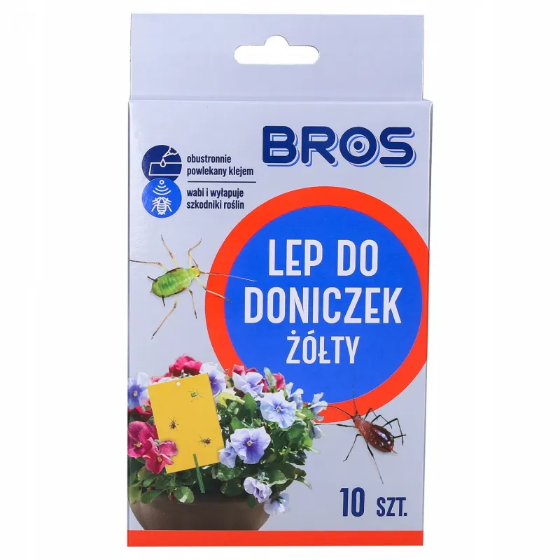 Lep do doniczek żółty Bros 10 szt.